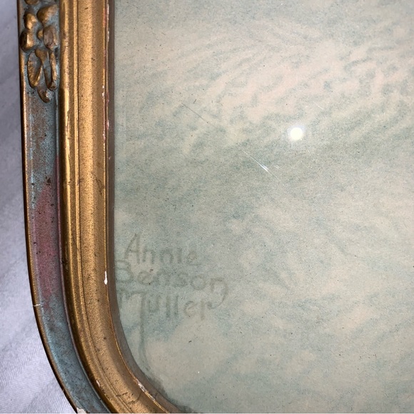 Vintage Heaven's Gift Annie Benson Muller Framed Wall Art Print Home Decor Baby - Picture 4 of 12